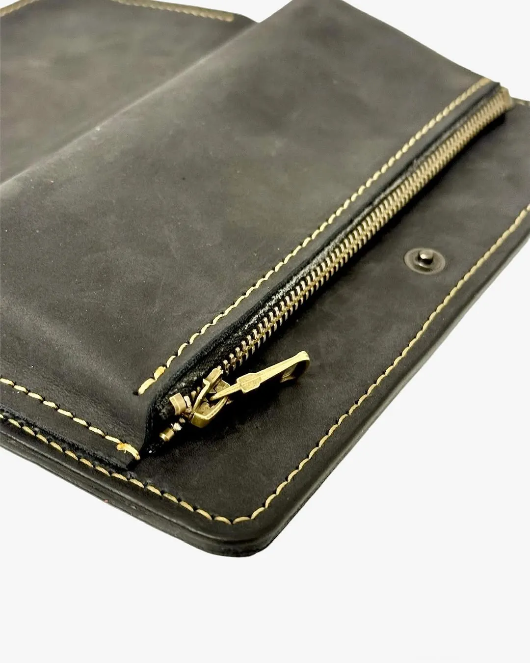 Large Handmade Genuine Leather Men's Wallet