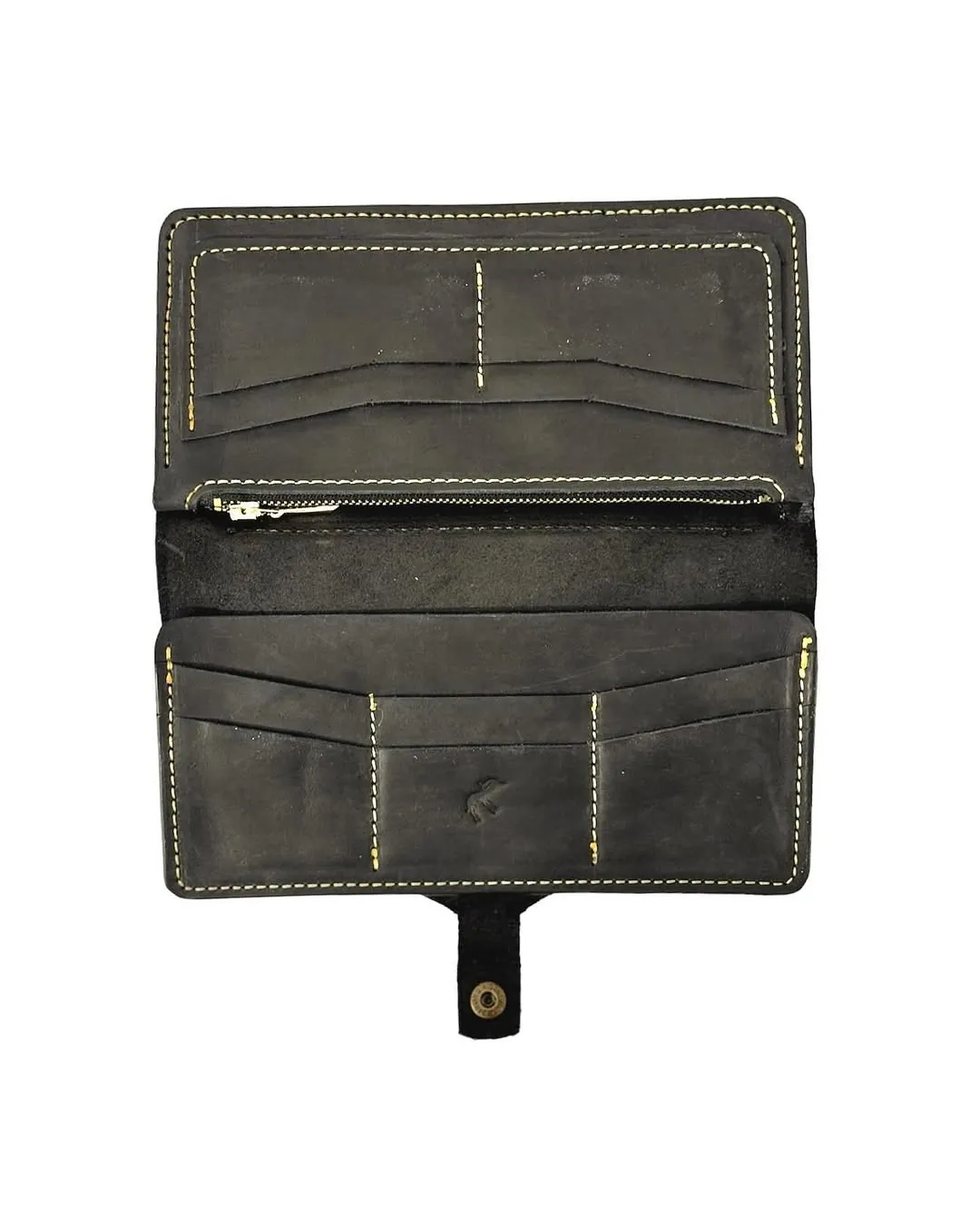 Large Handmade Genuine Leather Men's Wallet