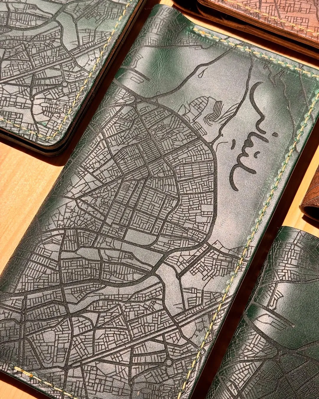 Sulaymaniyah Map Leather Wallet
