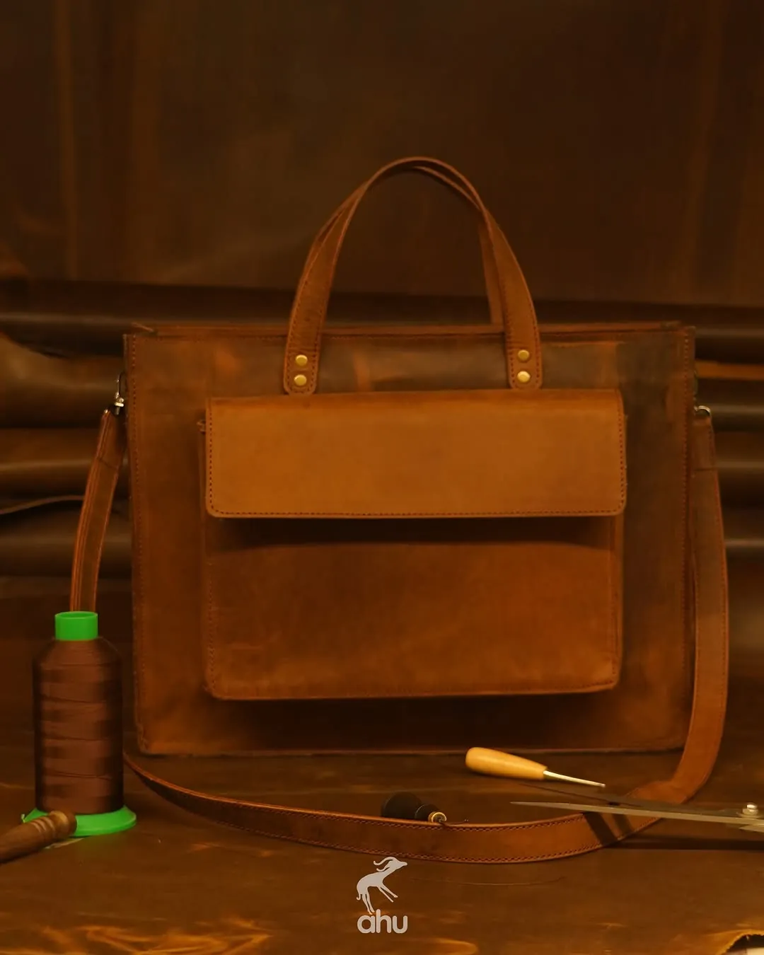 Mango Natural Leather Bag