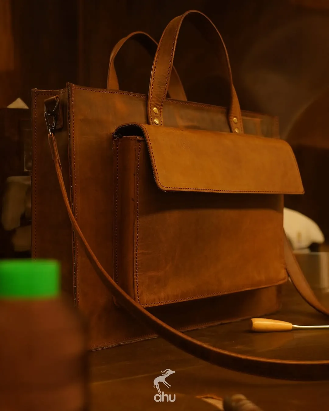 Mango Natural Leather Bag