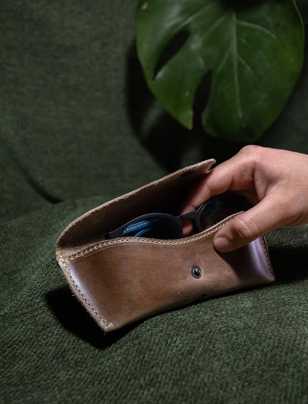 Handmade Genuine Leather Glasses Case