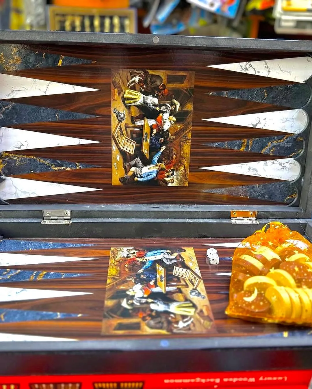 First Class Turkish Backgammon Board