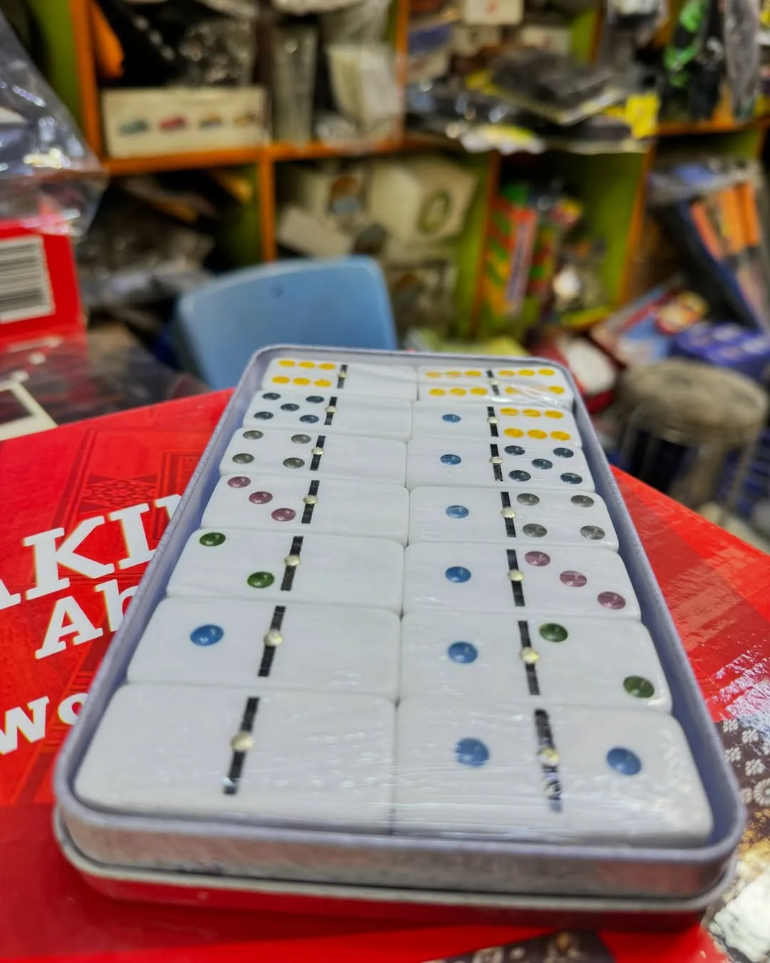 Double Six Color Dot Dominoes