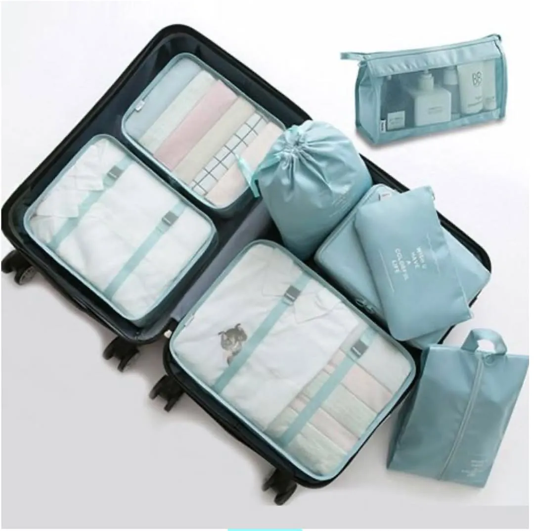 Travel Bag Organizer Set - 7 Pieces