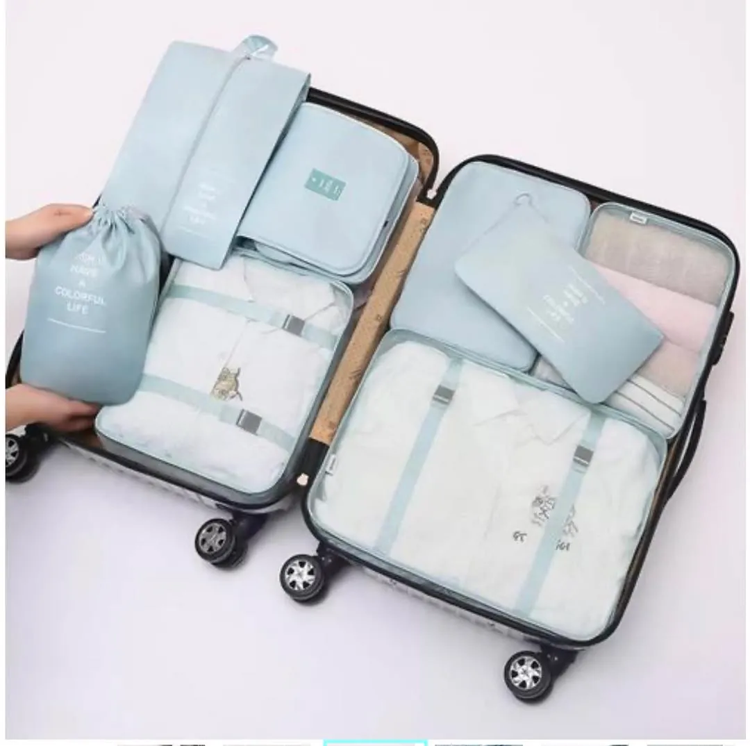 Travel Bag Organizer Set - 7 Pieces