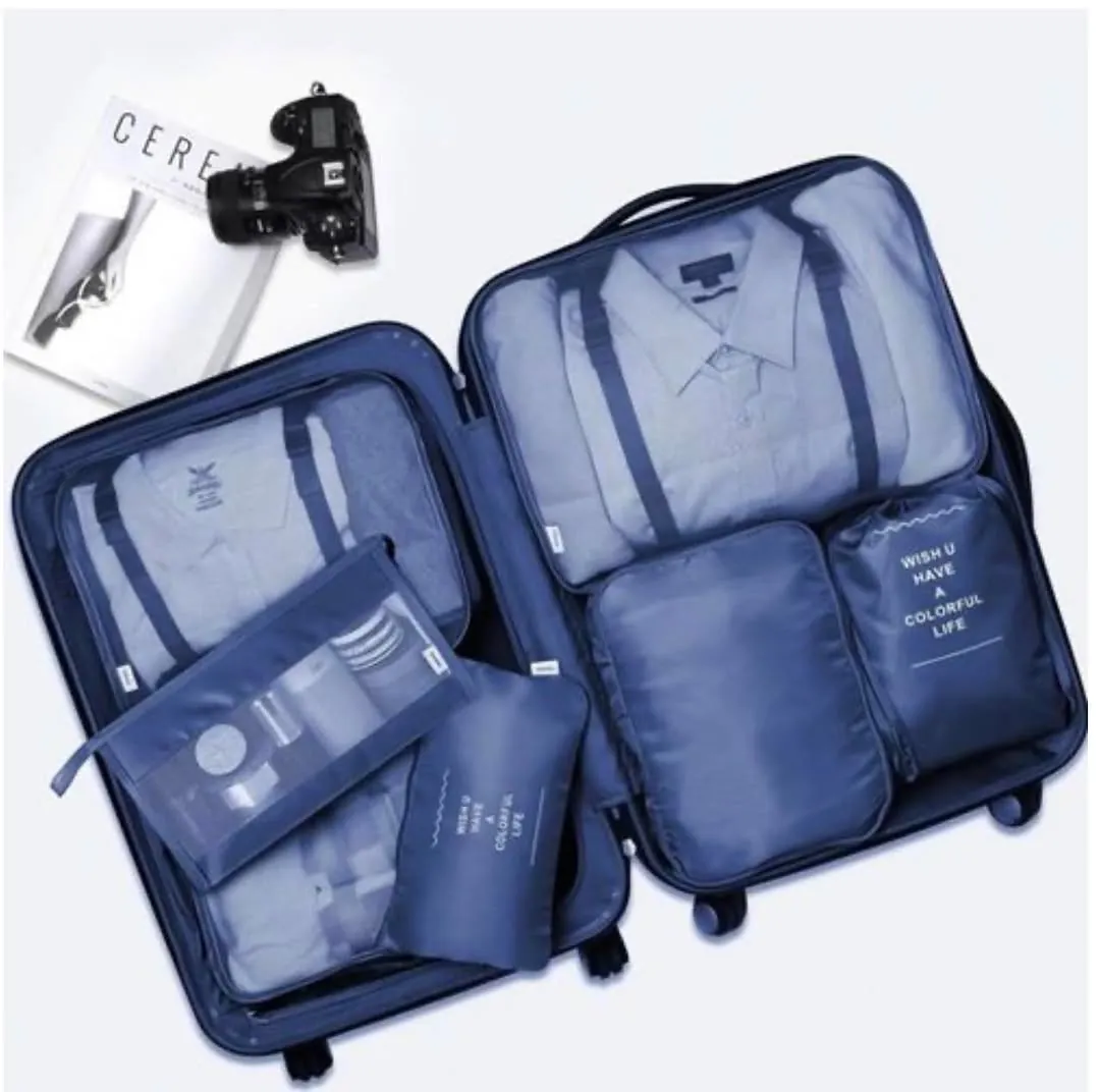 Travel Bag Organizer Set - 7 Pieces