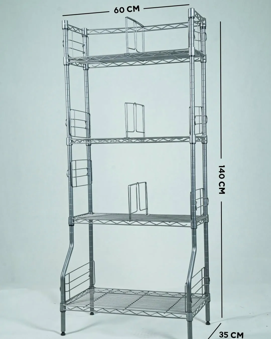 Elegant Multi-Purpose Metal Shelf
