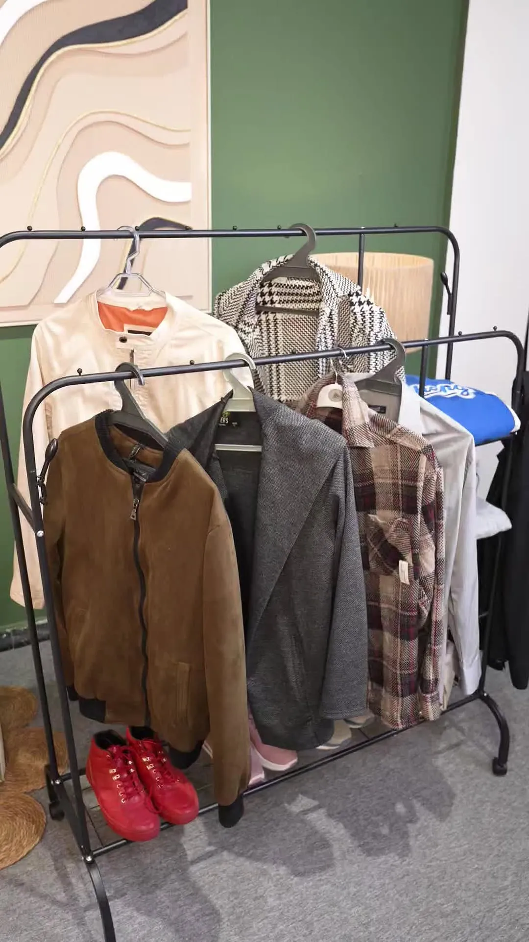 Modern Black Clothes Stand
