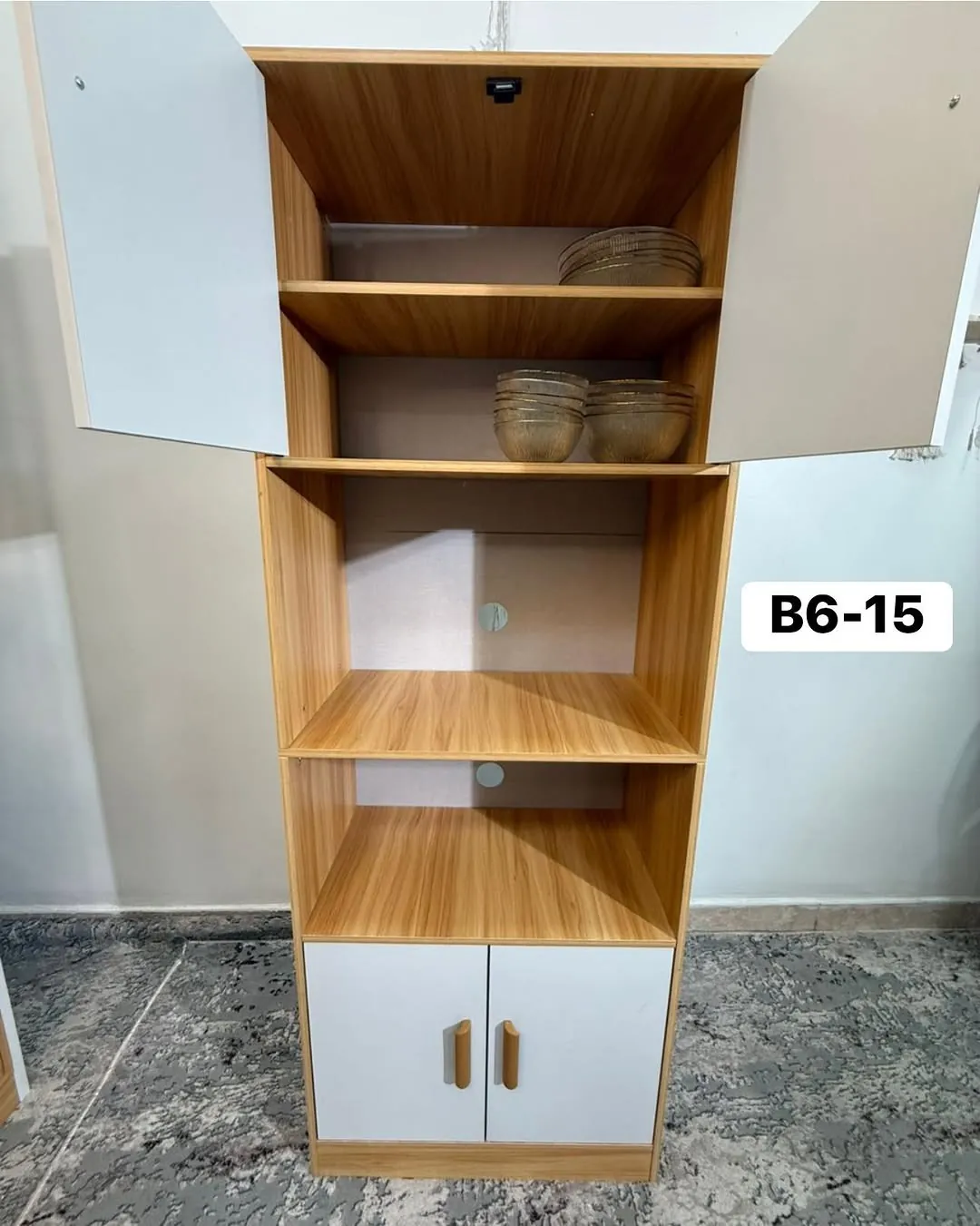 Modern Kitchen Cabinet with Internal Lighting