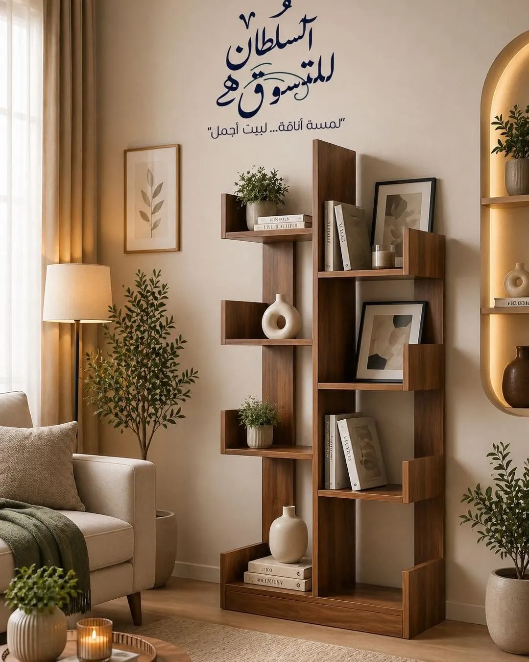 Modern Wooden Decorative Shelf
