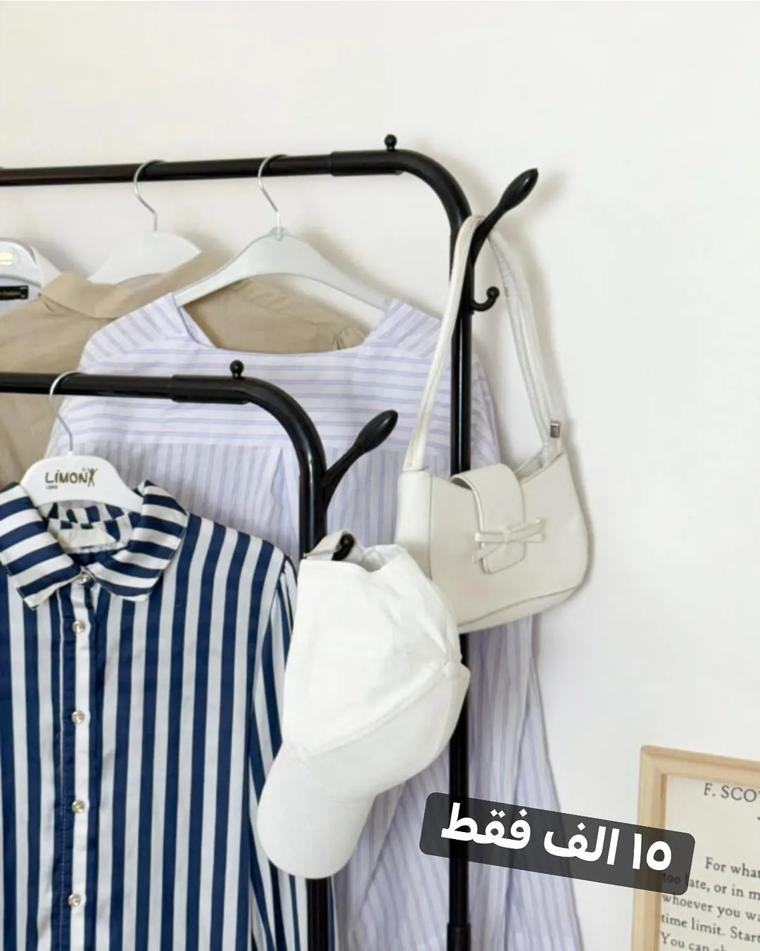Two-Tier Clothing Rack with Shoe Shelf
