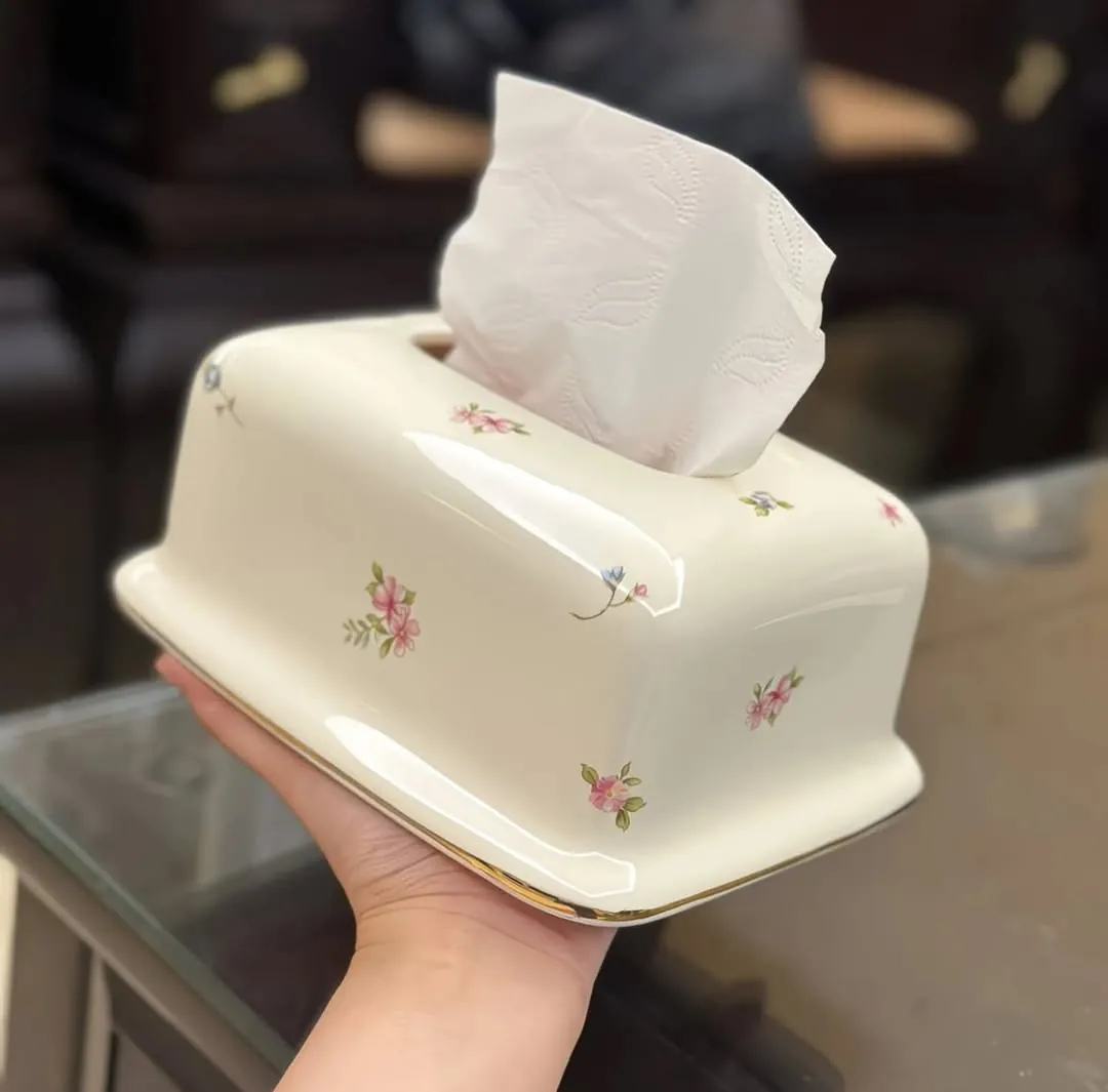 Decorative Tissue Box and Remote Control Holder Set