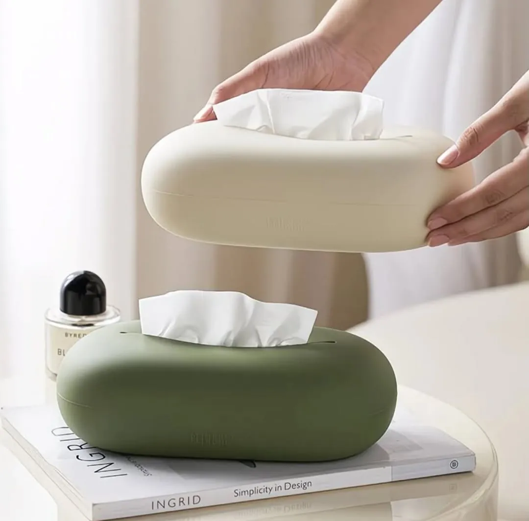 Decorative Tissue Box and Remote Control Holder Set