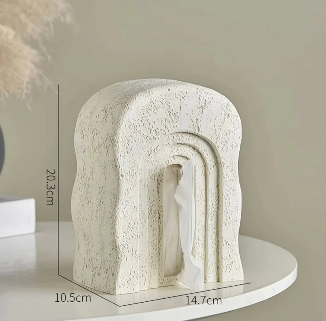 Decorative Tissue Box and Remote Control Holder Set