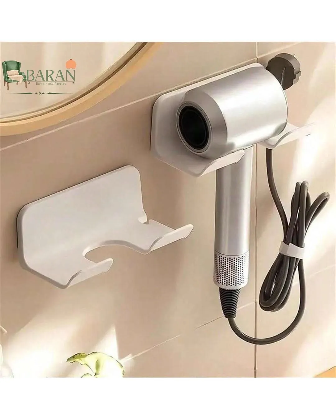 Wall-Mounted Toilet Paper Holder with Storage Shelf