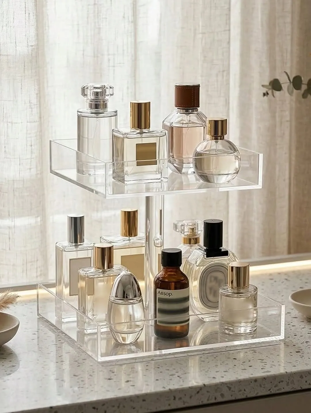 2-Tier Wooden Storage Shelf