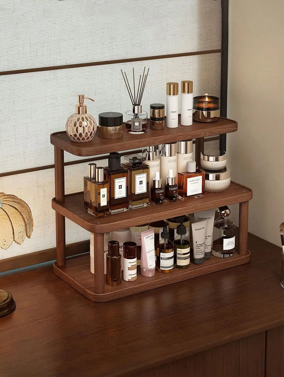 2-Tier Wooden Storage Shelf