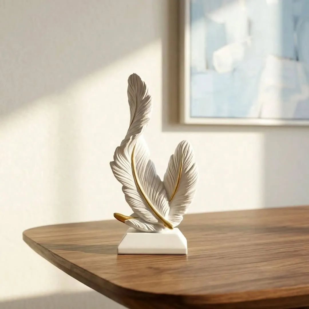 White Family Statue Home Decor