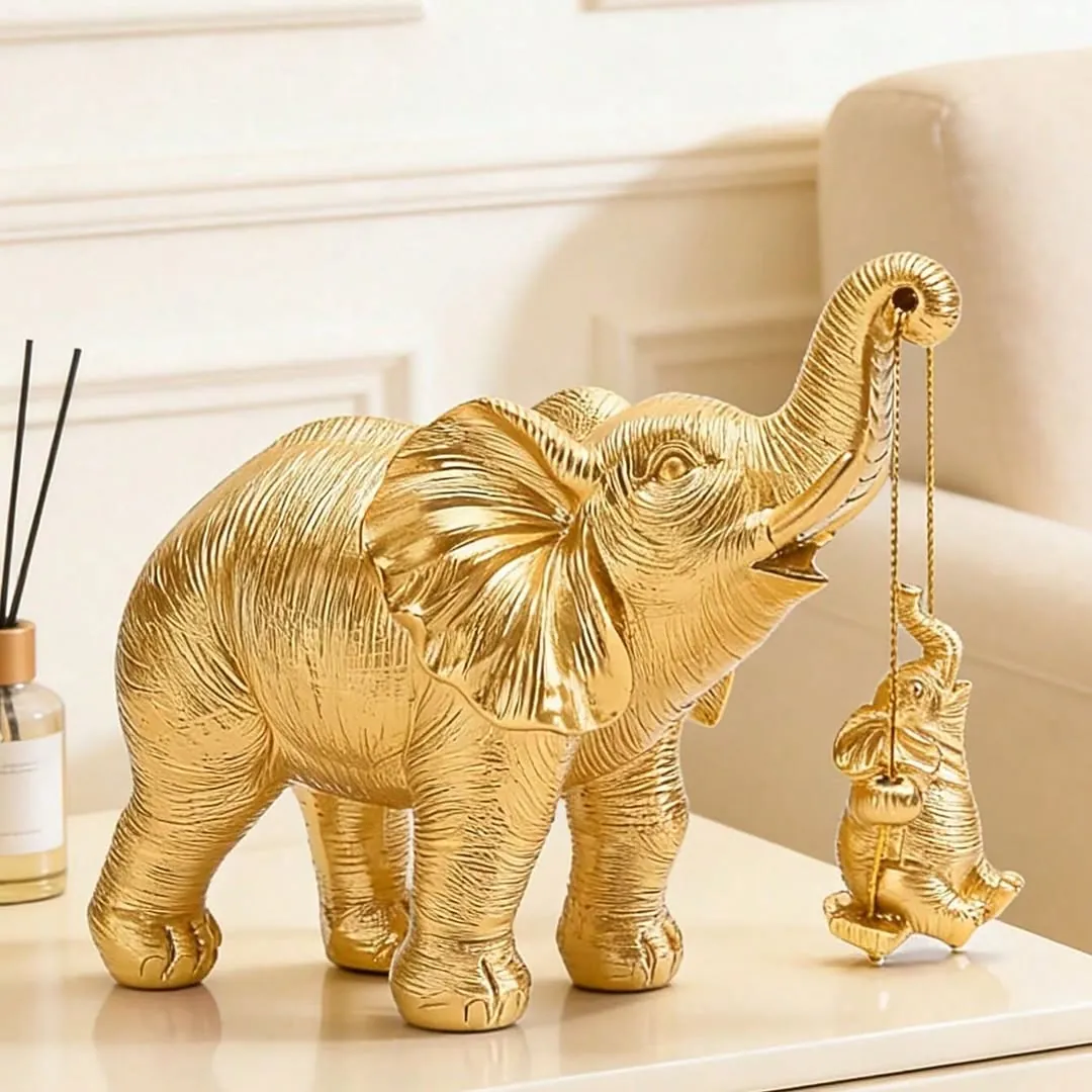 White Family Statue Home Decor