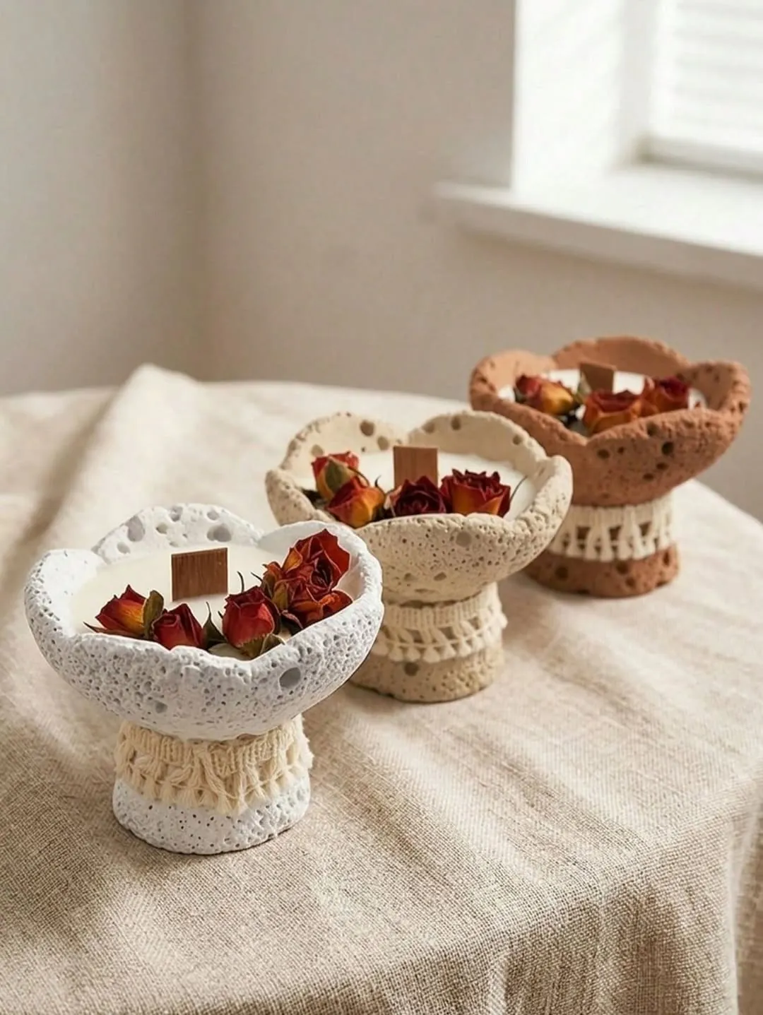 Hanging Rope and Wood Paper Towel Holder
