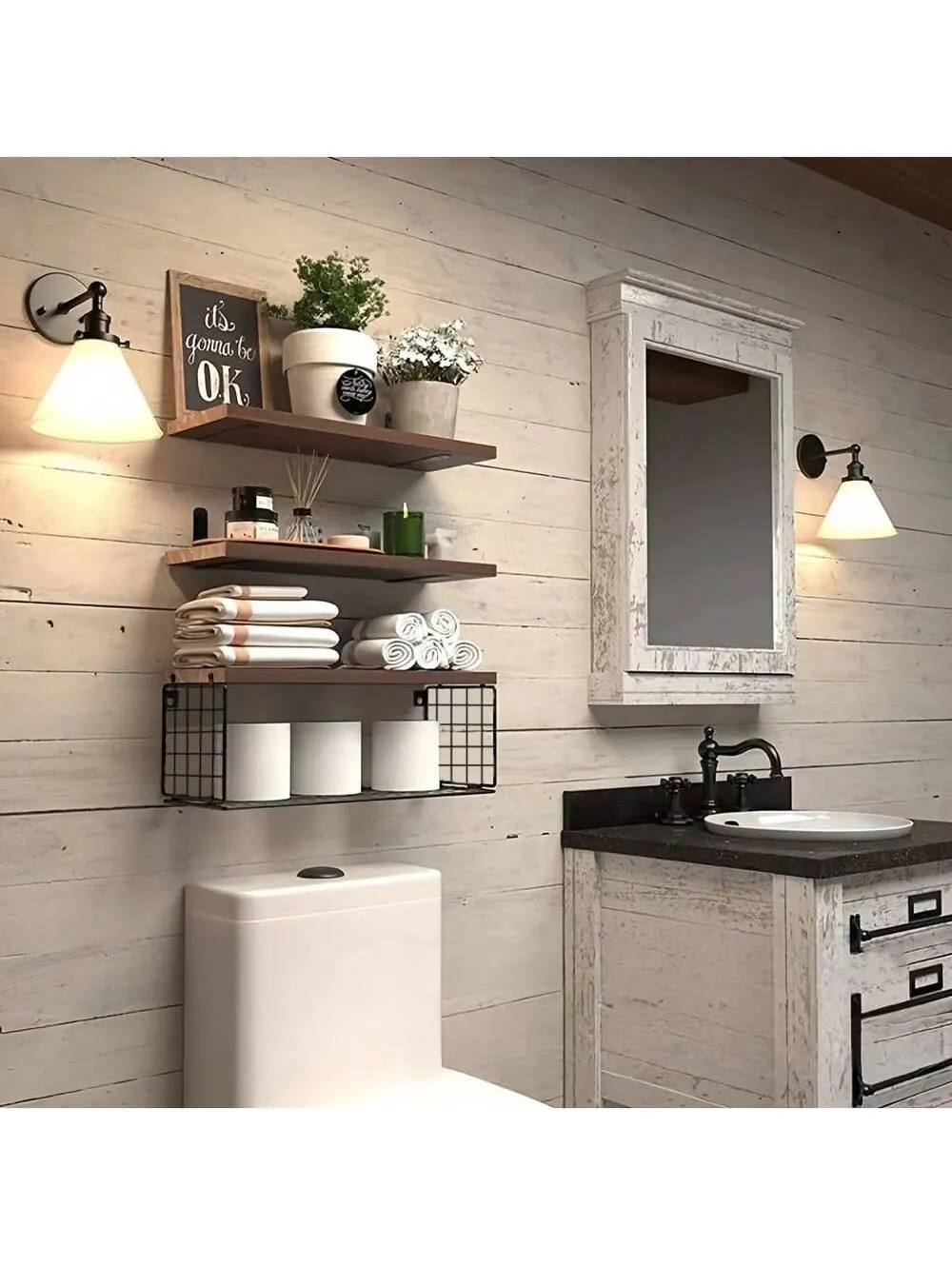 3-Tier Corner Bathroom Shelf Organizer