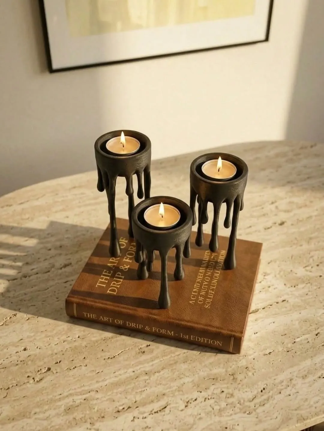 Drip Design Candle Holder Set