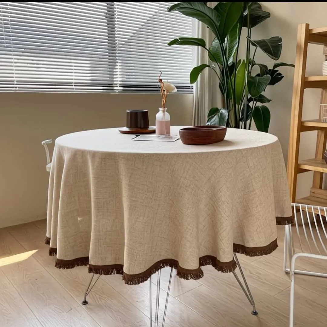 Rope Base Table Lamp with White Shade
