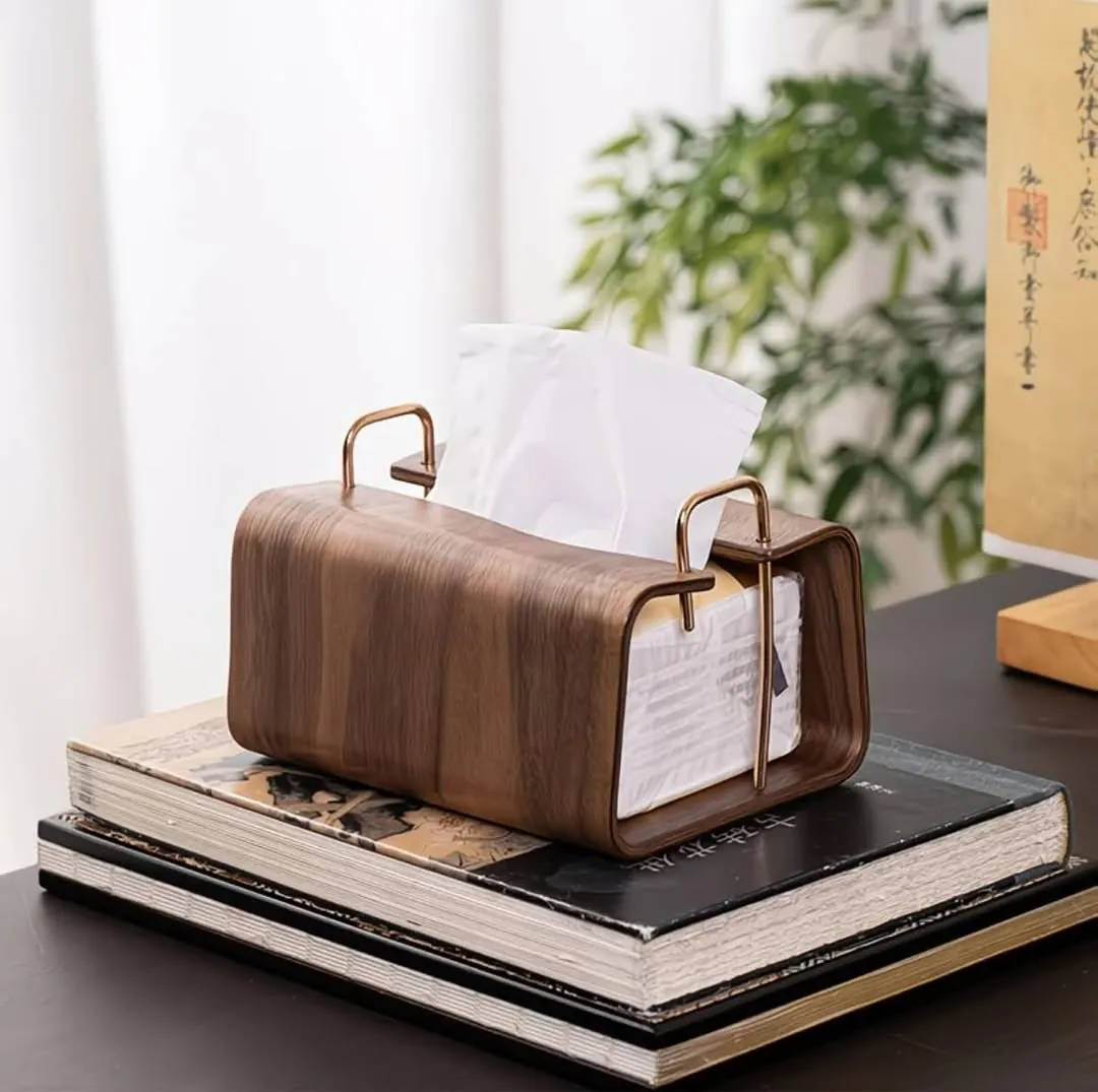 Ceramic Floral Tissue Box Holder