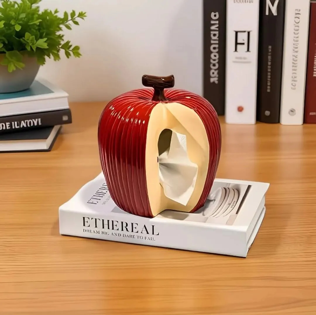 Ceramic Floral Tissue Box Holder