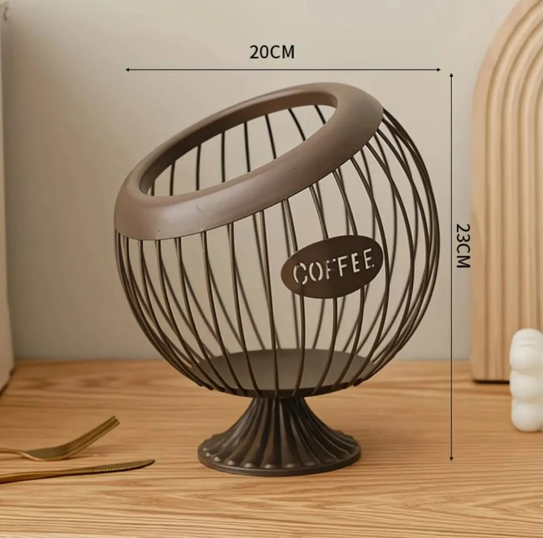 Decorative Coffee Pod Storage Basket