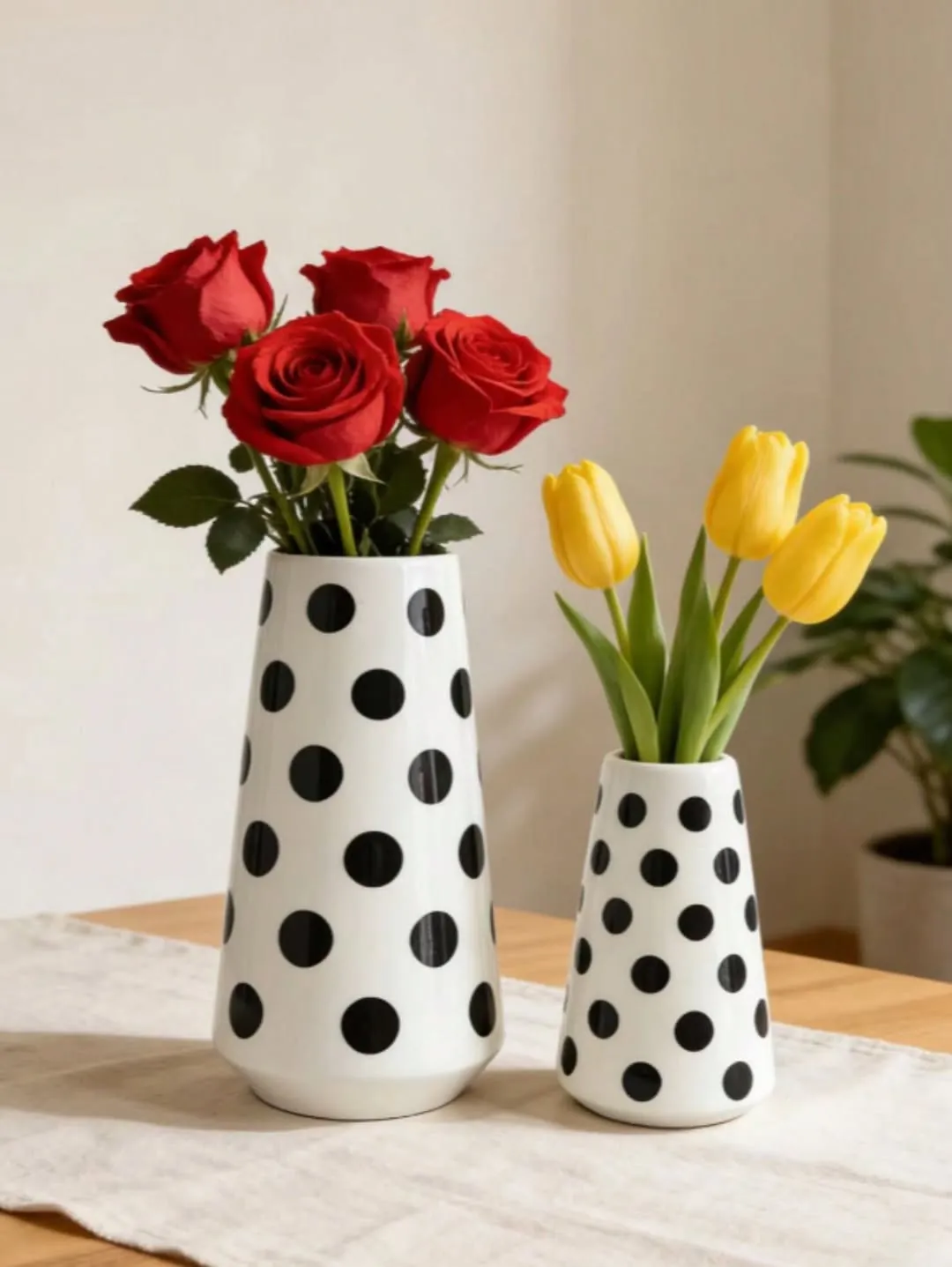 Yellow Textured Vase