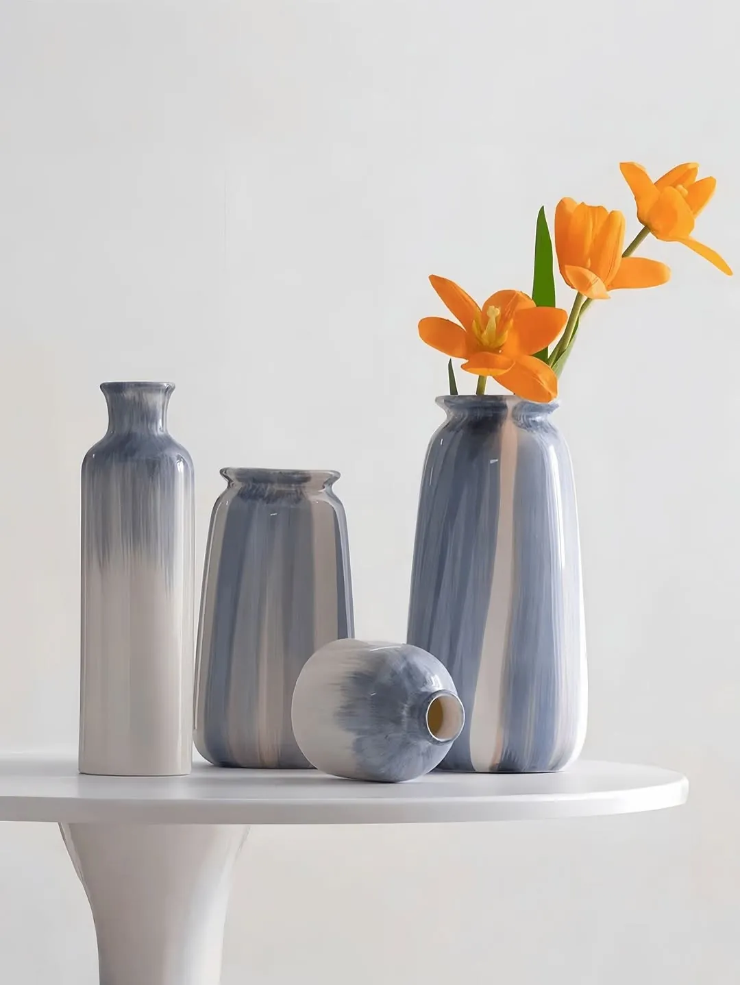 Yellow Textured Vase