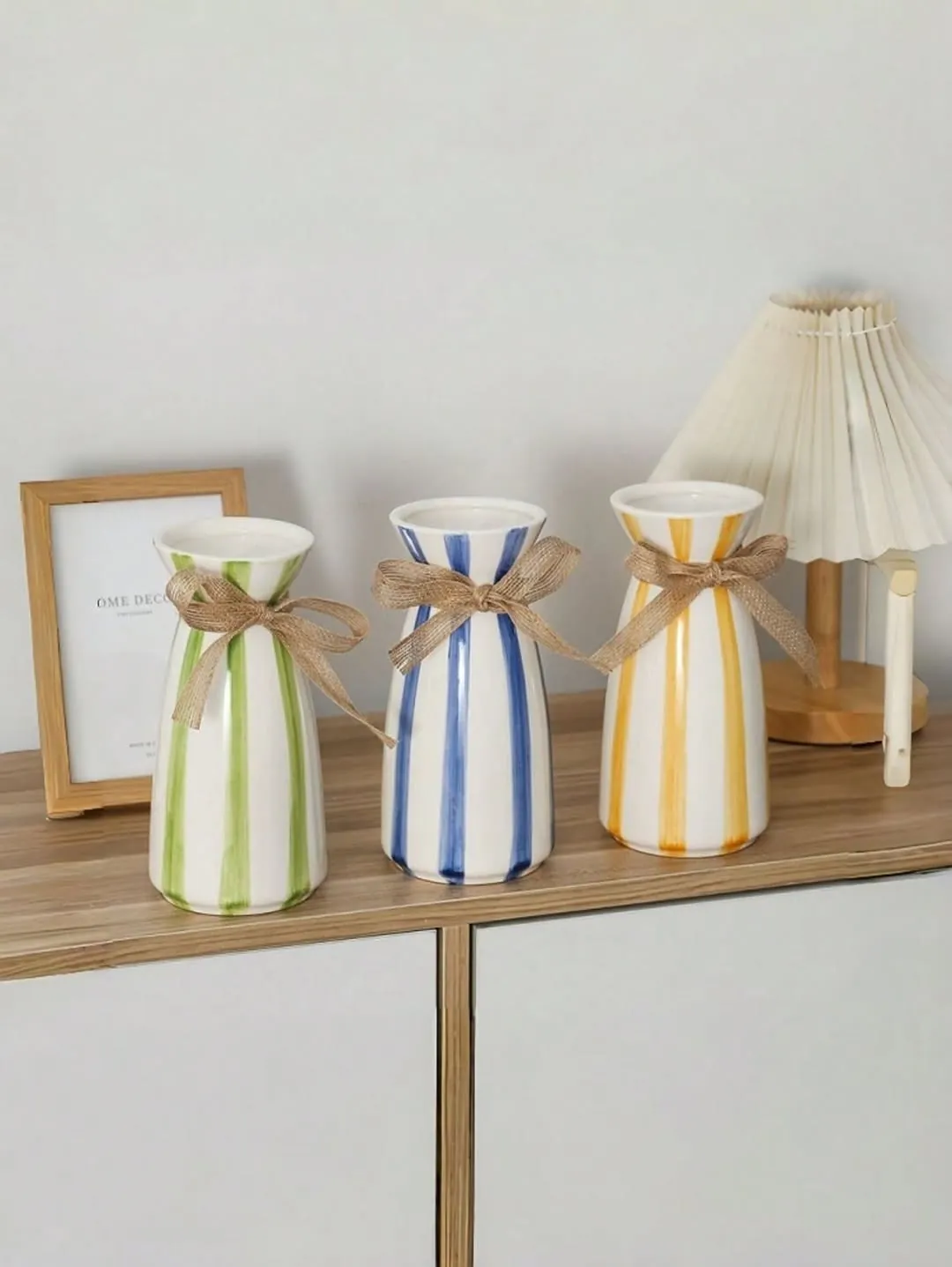Yellow Textured Vase