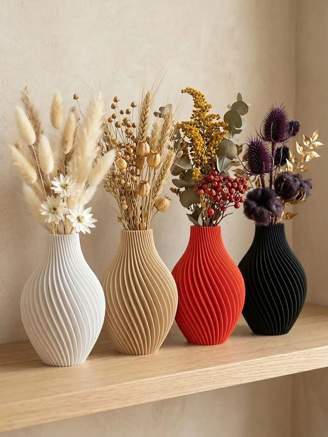 Yellow Textured Vase