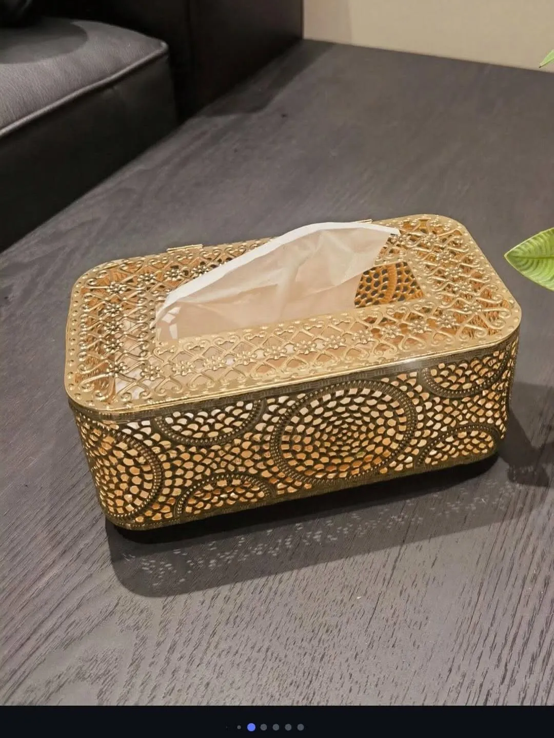 Wood Grain Tissue Box Holder