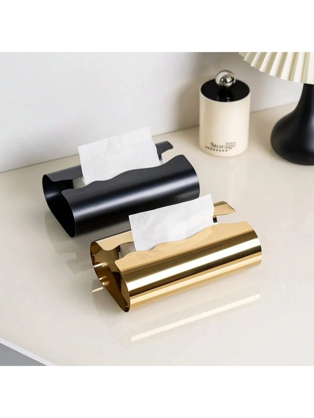 Wood Grain Tissue Box Holder