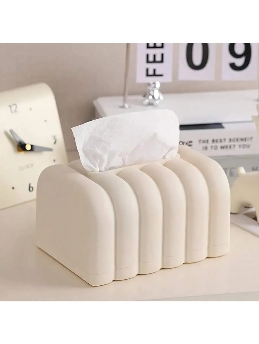 Wood Grain Tissue Box Holder