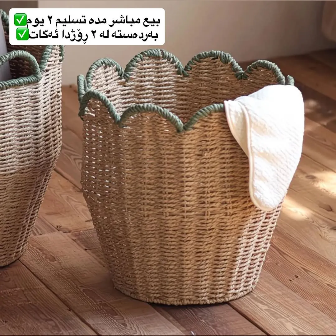 Woven Rattan Storage Baskets Set