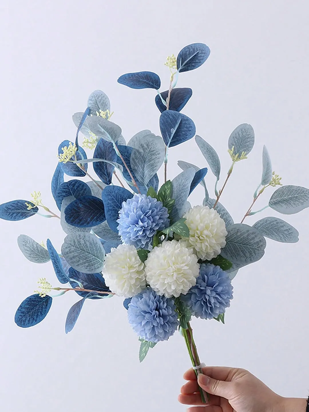 Artificial Flower Arrangement with White Vase