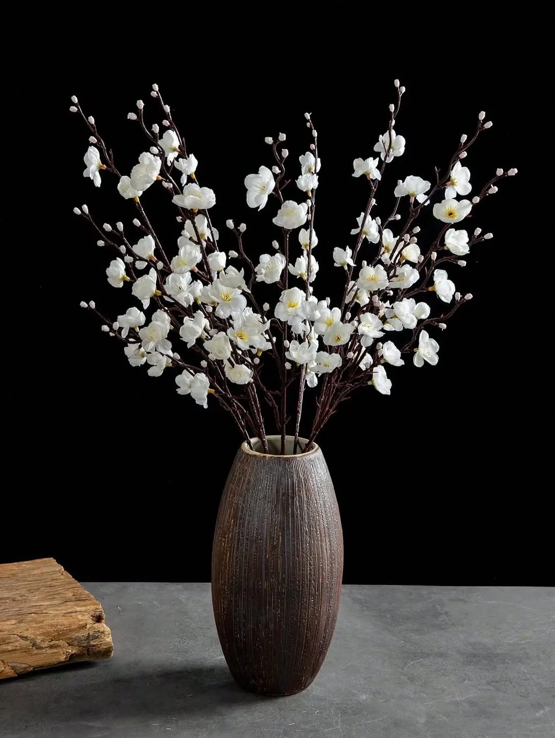 Artificial Flower Arrangement with White Vase