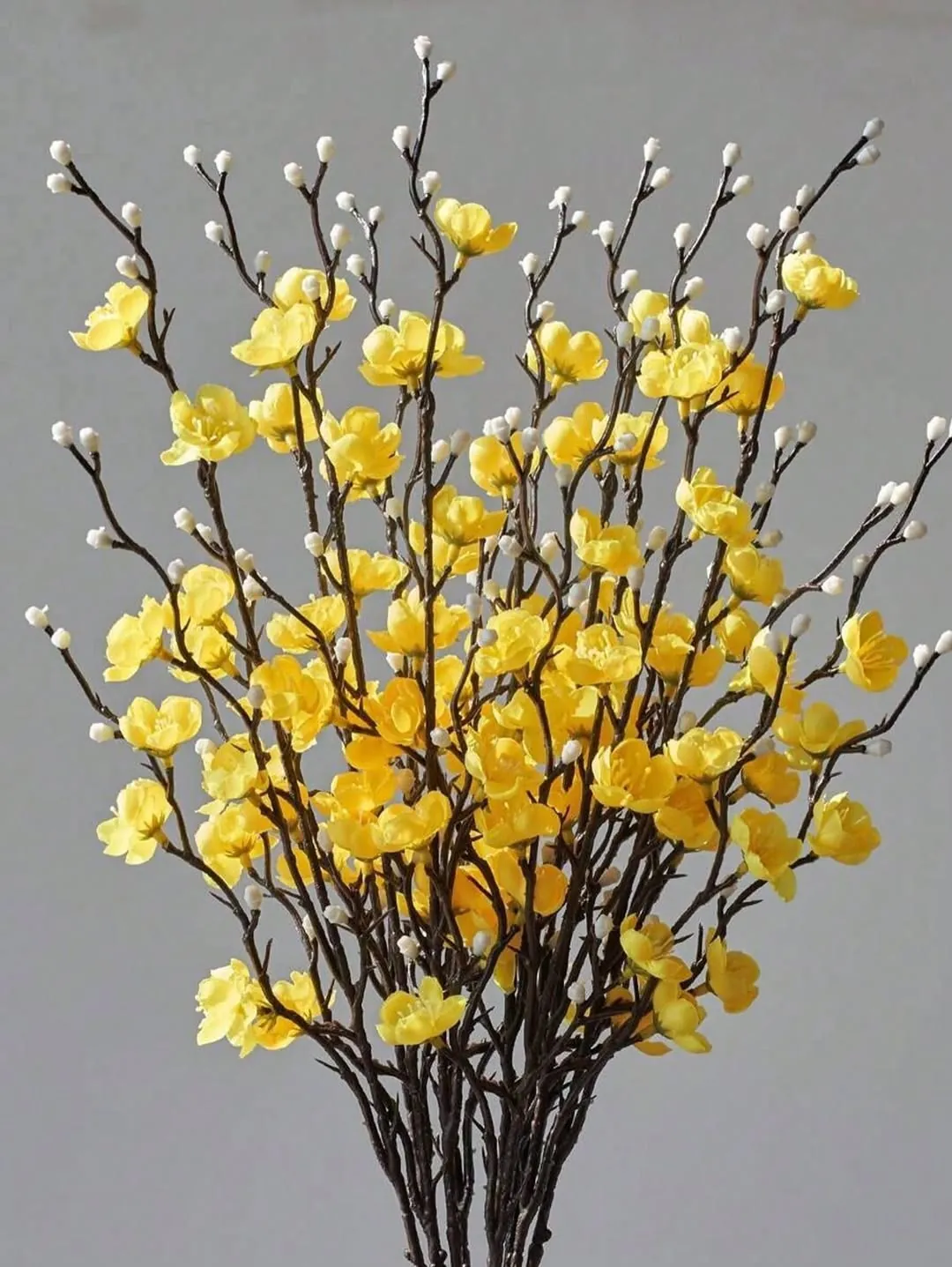 Artificial Flower Arrangement with White Vase