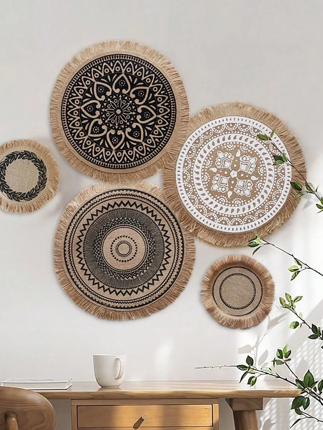 Wooden Flower Wall Decor Set