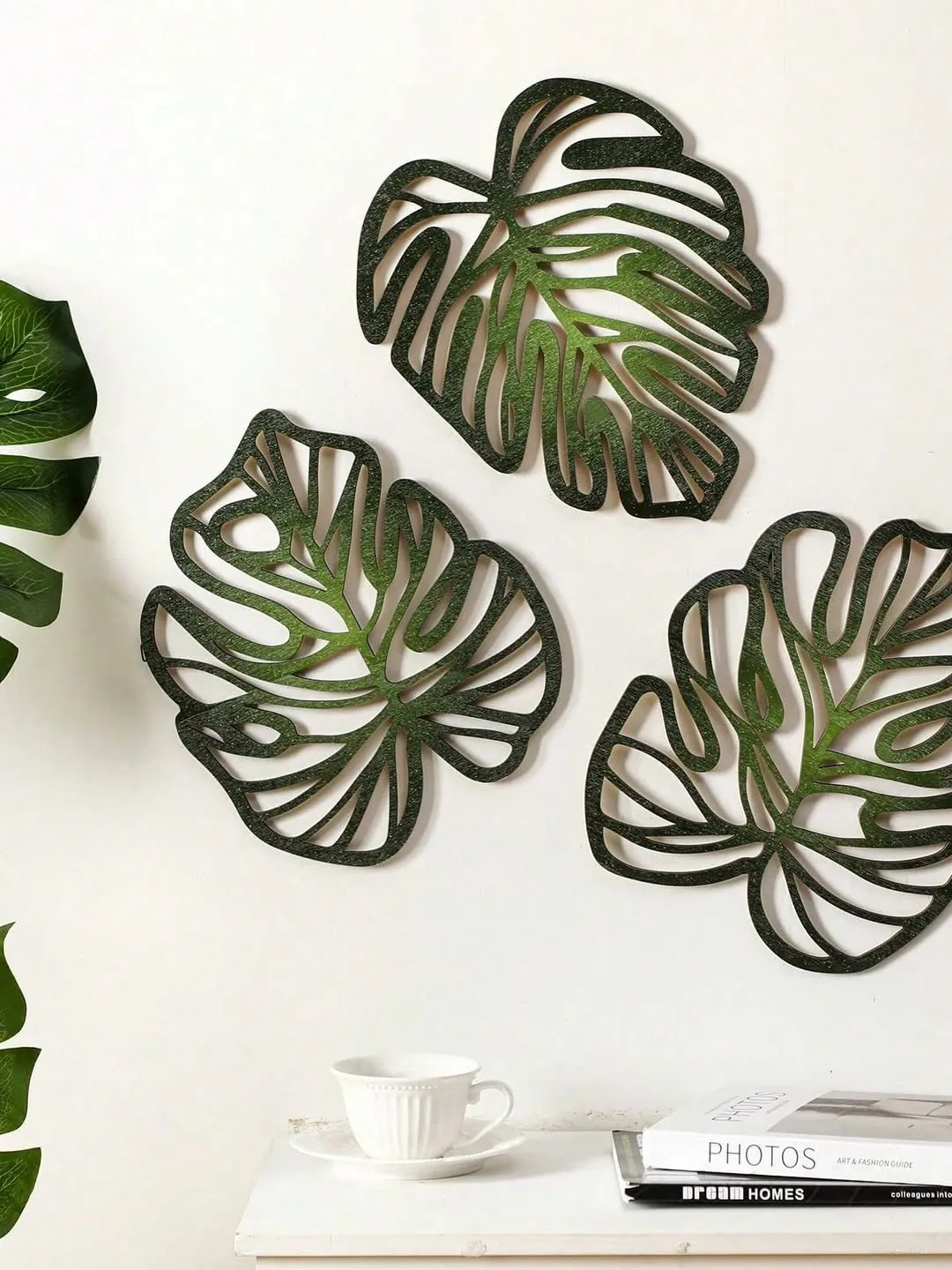 Wooden Flower Wall Decor Set