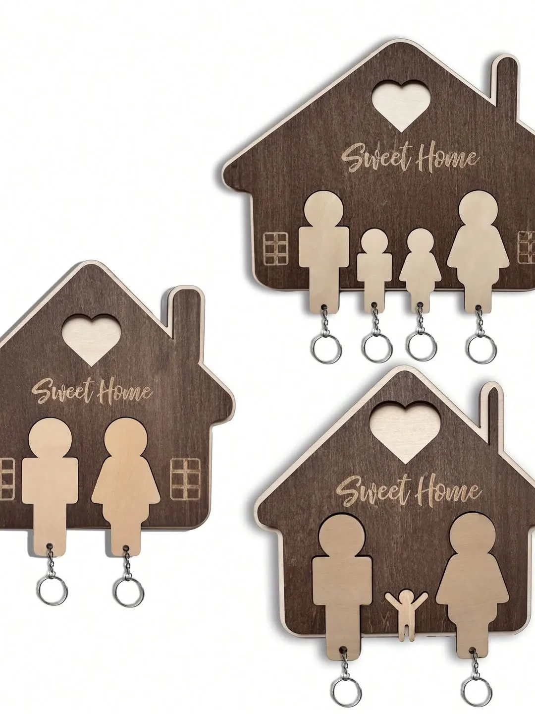 House-Shaped Wall Key Holder