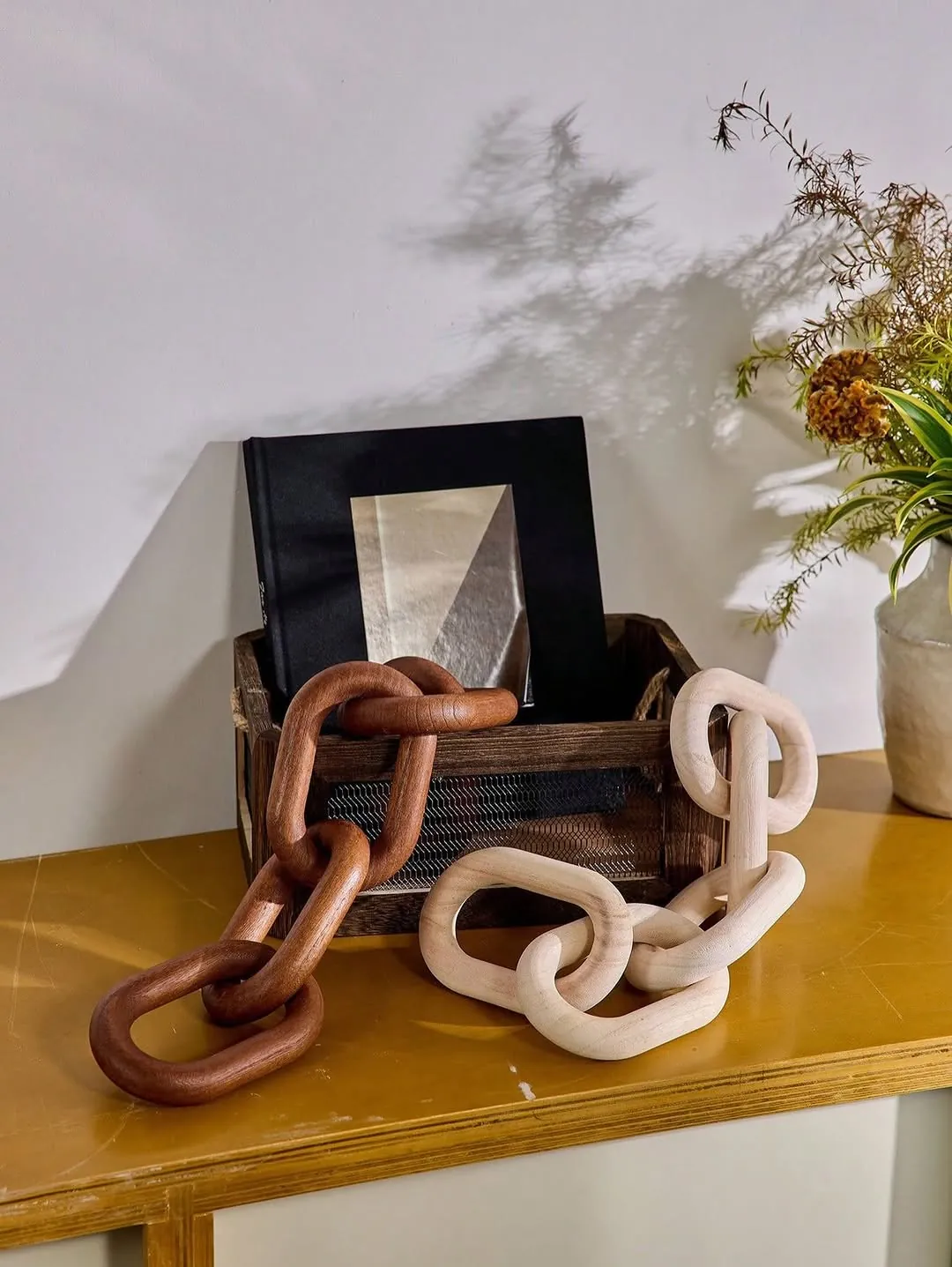 Rust Ruffled Table Runner