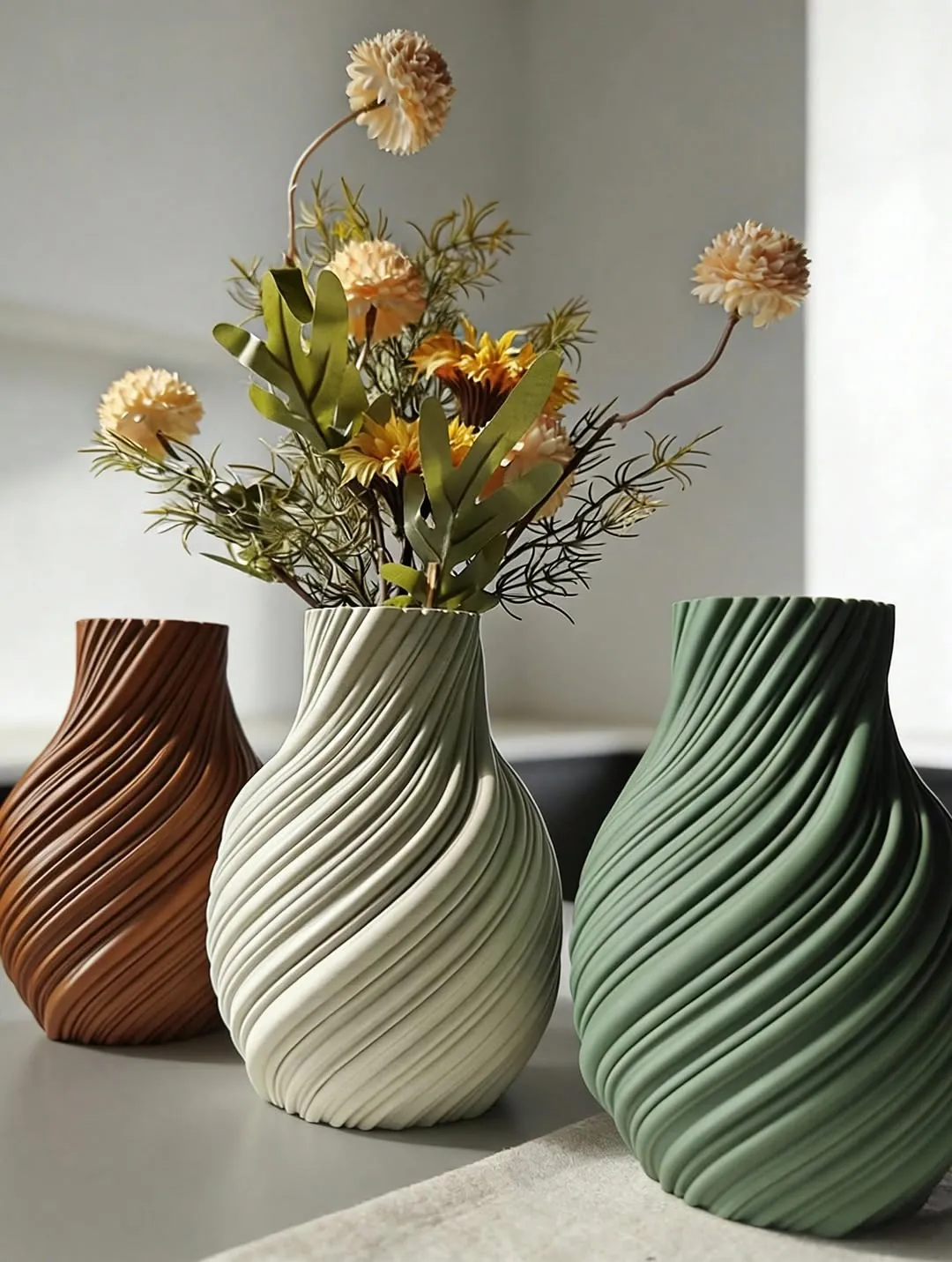 Decorative Ceramic Vegetable and Fruit Vases