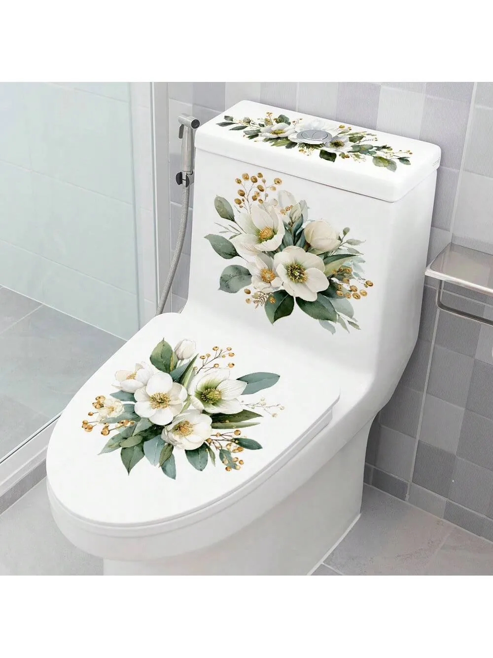 Marble Finish Bathroom Accessory Set