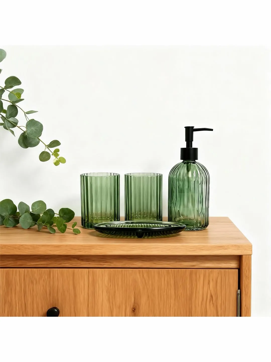 Marble Finish Bathroom Accessory Set