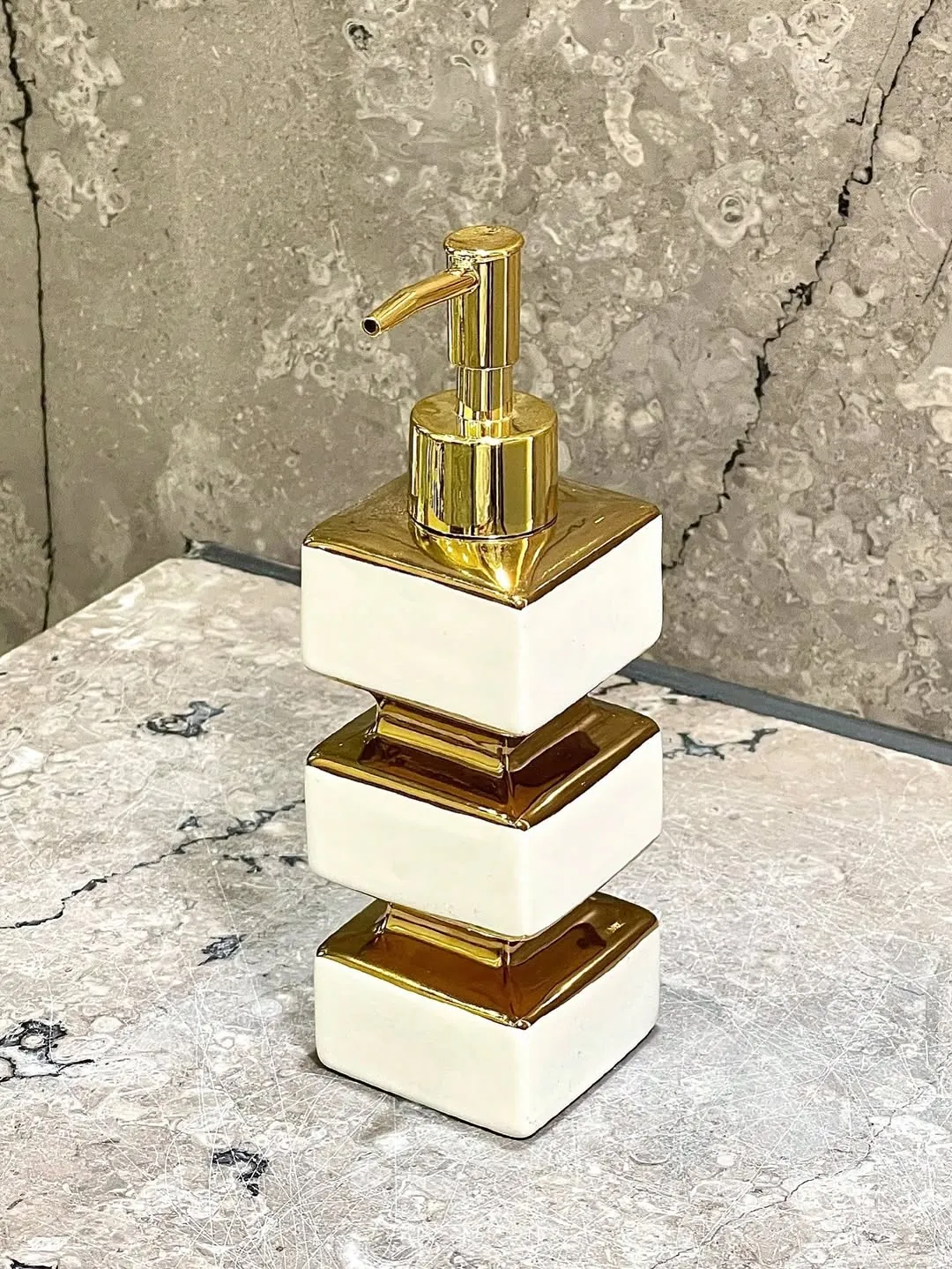 Marble Finish Bathroom Accessory Set